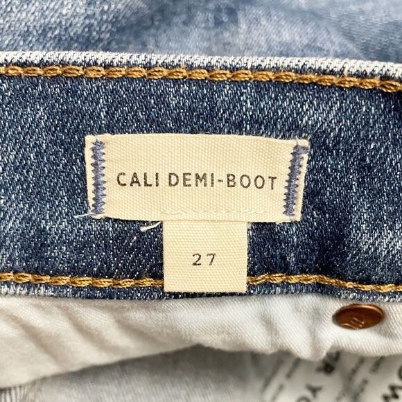 Madewell Cali Demi-Boot Jeans Kick Flare Crop Glenside Medium Wash Size 27 | 4 - Picture 9 of 14